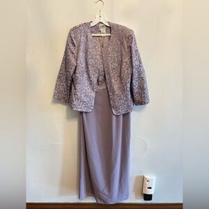 R&M Richard’s Two Piece Formal Evening Gown in Lavender Lilac